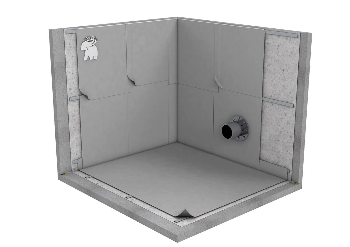 DEPÓSITO DE AGUA CON IMPERMEABILIACIÓN SINTÉTICA DE PVC