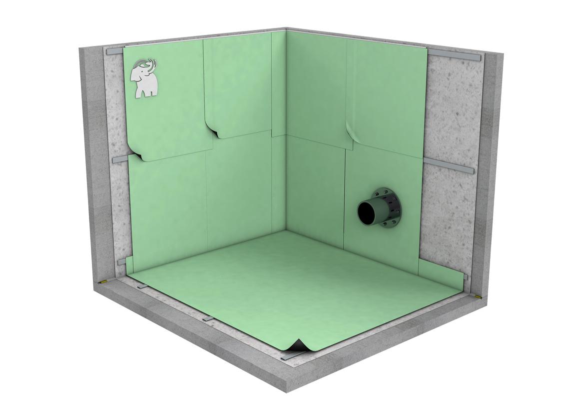 DEPÓSITO DE AGUA CON IMPERMEABILIACIÓN SINTÉTICA DE TPO