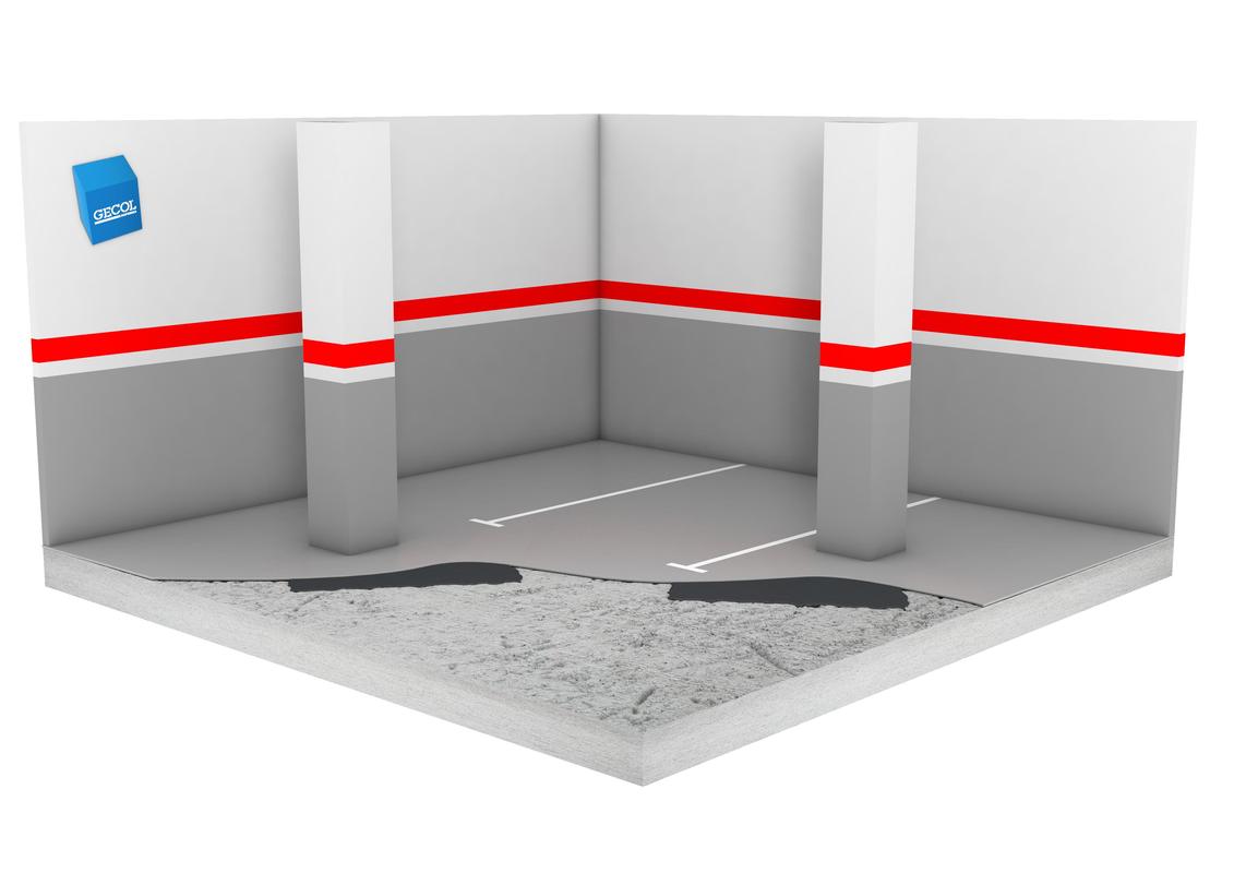 SISTEMA DE REPARACIÓN DE PAVIMENTO DE HORMIGÓN EN ZONA DE TRÁNSITO CON MORTERO AUTONIVELANTE Y ACABADO EPOXÍDICO CON SEÑALIZACIÓN HORIZONTAL