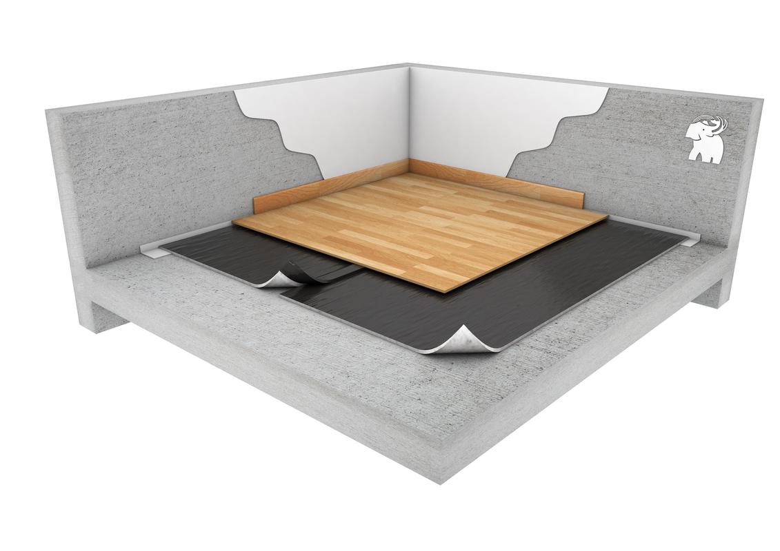 SISTEMA DE AISLAMIENTO ACÚSTICO PARA SUELOS CON LÁMINA ANTIIMPACTO Y ACABADO EN PARQUET LAMINADO