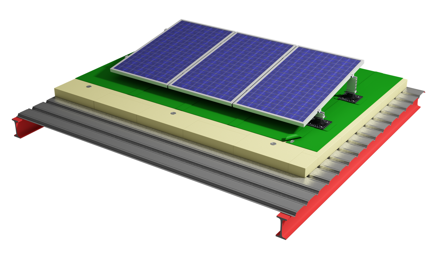Soprasolar® sistema fix evo tilt pvc y tpo, energía solar
